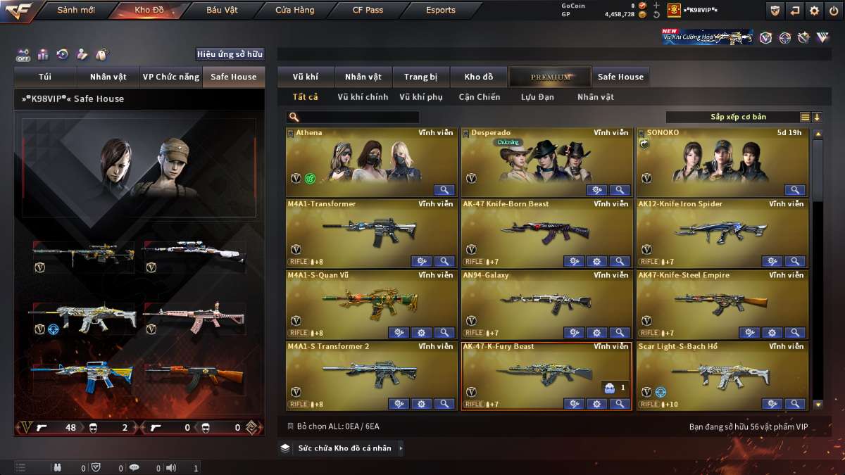 shop acc cf uy tin gia re
